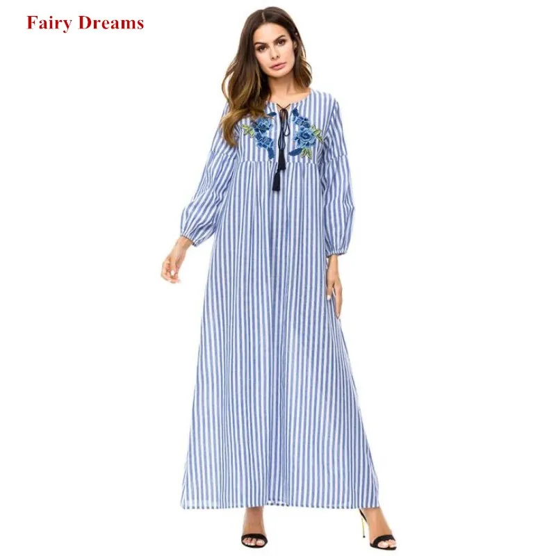 Арабское мусульманское платье в Дубае Турецкая мусульманская одежда Abayas для