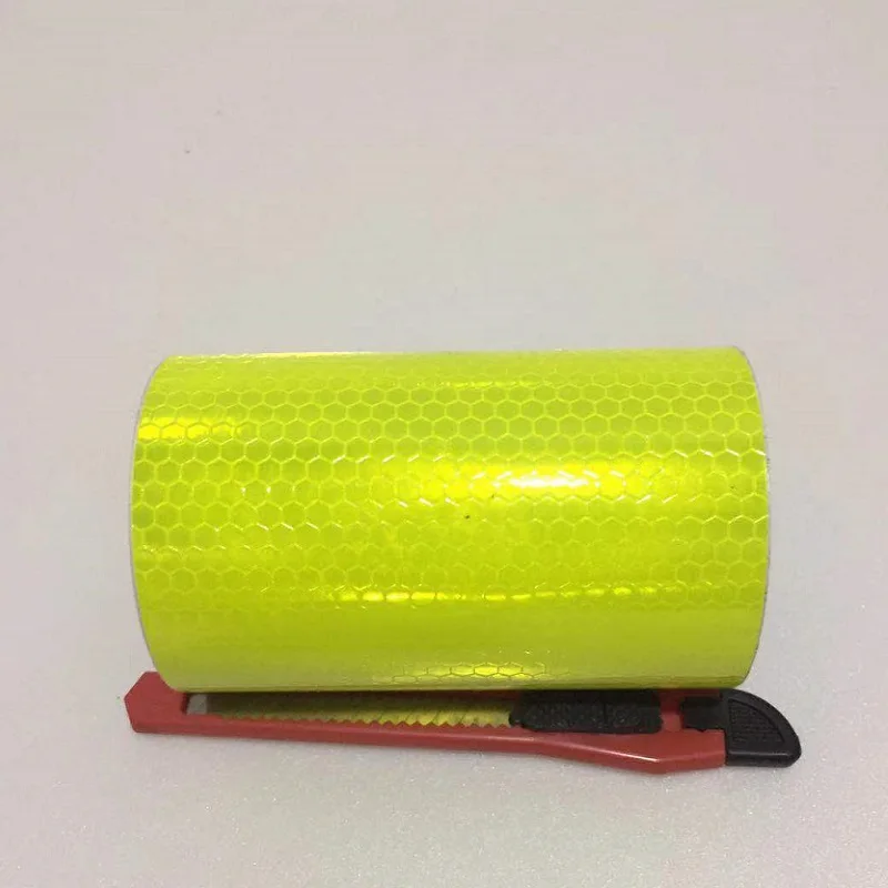 Pure Yellow 10 см* 1 м стрелка/саржа самоклеющиеся ПВХ Светоотражающая Предупреждение лента безопасности дорожного движения Строительная площадка светоотражающий направляющий знак - Цвет: Pure Yellow