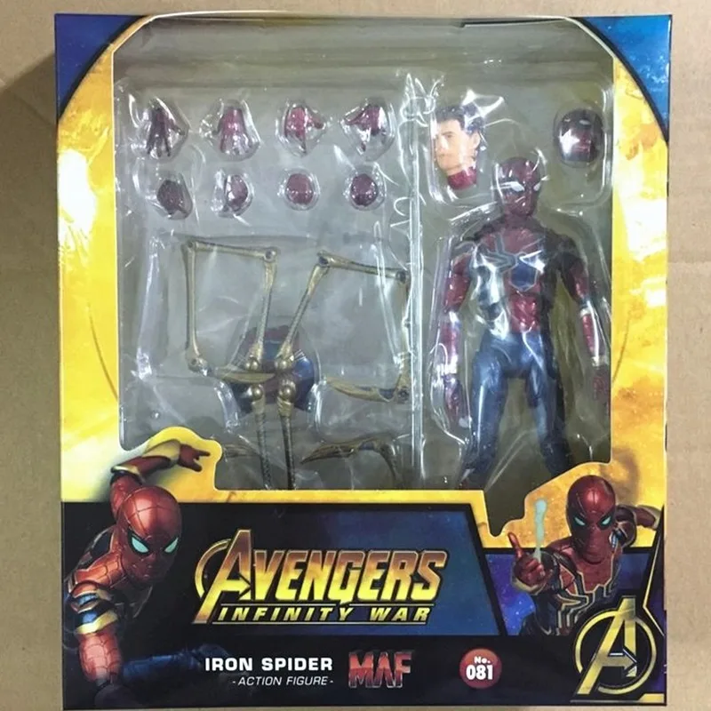 WZP PONG 14 см Мстители Человек паук MAF081 фигурка куклы игрушки ПВХ Коллекционная