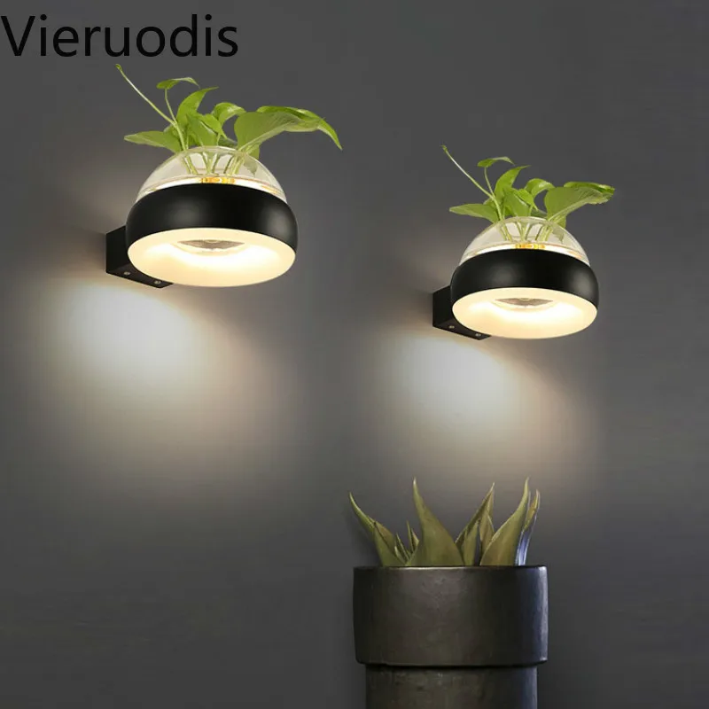 

Nordic Decorative Wall Lamp Modern Living Room Bedside Cafe Dining Table Plant Lights Creative Indoor Luminaire Lighting Fixture