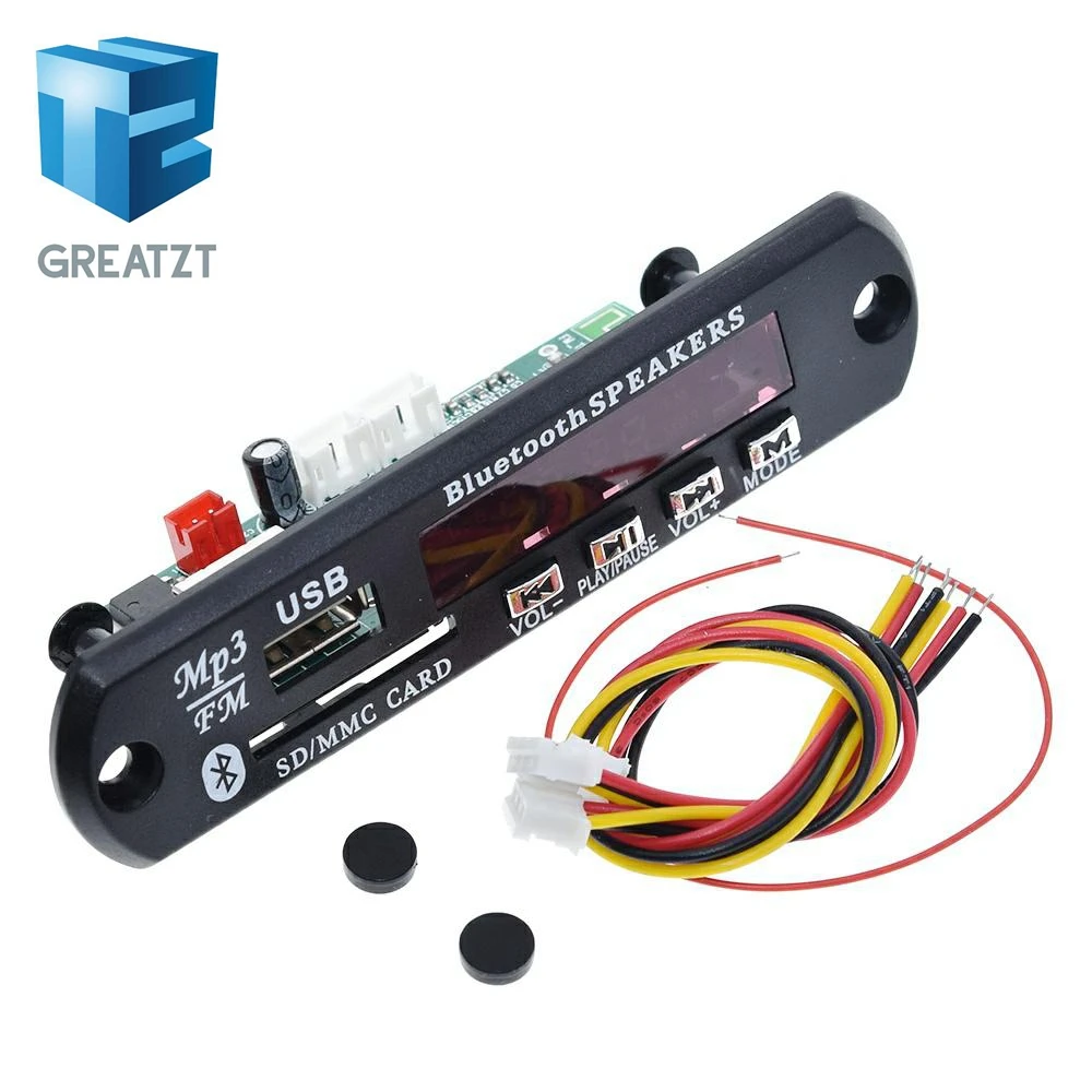 GREATZT Новое поступление 1 шт. беспроводной Bluetooth 12 в MP3 WMA декодер плата аудио модуль