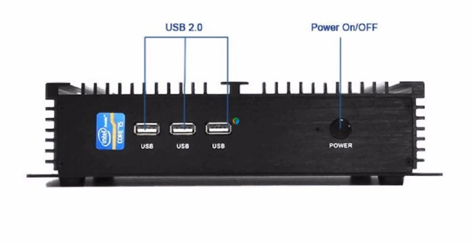 Причастником промышленного безвентиляторного Мини ПК Celeron 1037U 1007U HDMI VGA HD 4 к микро компьютер 2* RS232 COM киоск Прочный Маленький ПК
