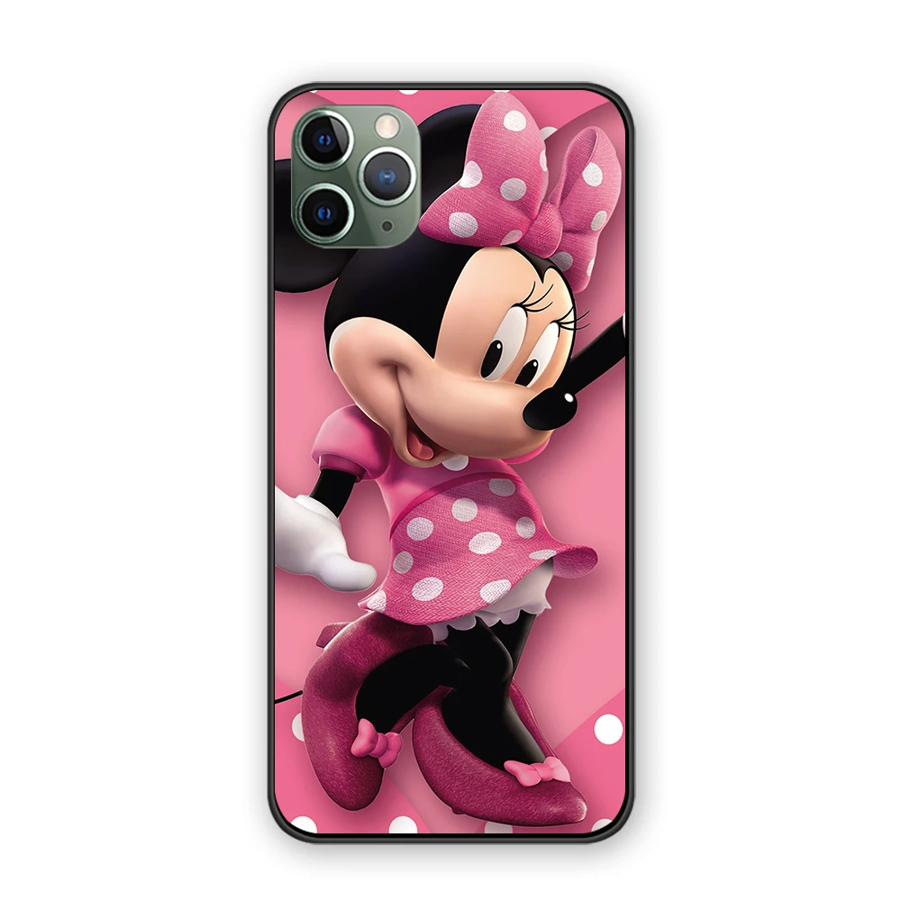Милый сердитый Микки Минни комикс для iPhone 5 5S 6 6s 7 8 Plus X XS XR 11 Pro Max черный чехол ТПУ чехол - Цвет: 7