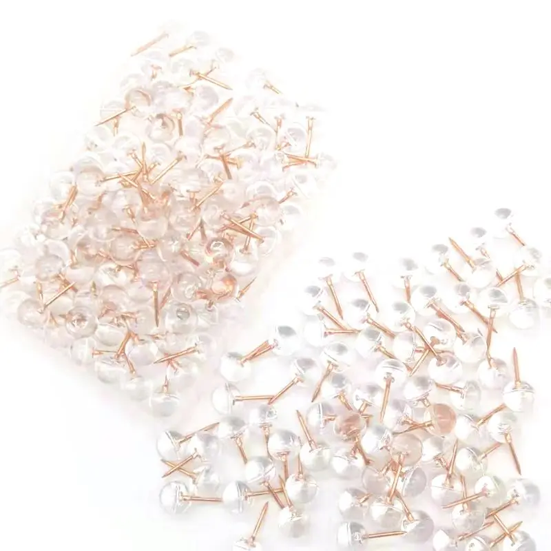 200 упаковок штифты из розового золота карты большой размер стальная точка и