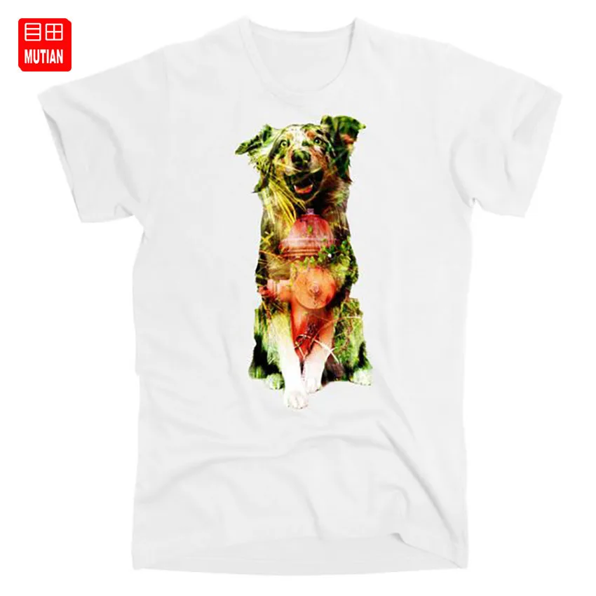 Счастливый щенок пожарный гидрант спасательная собака футболка двойное