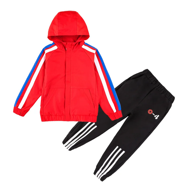 

Vintage Spring Autumn Boys Clothing SuitsCoat + Pants 2pcs/Set Kids Jacket Teenager Casual Sport CottonTracksuit High Quality