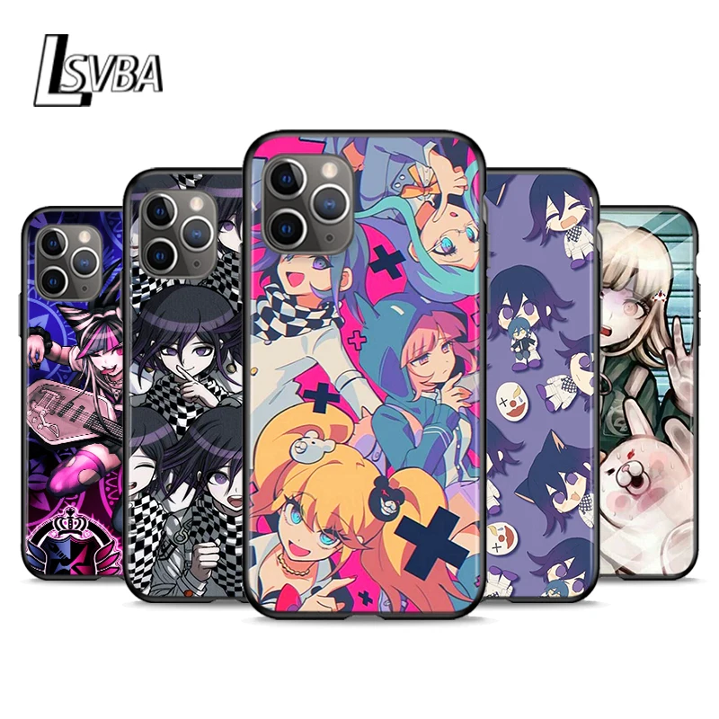 

Anime Danganronpa Shockproof Cover For Apple iPhone 12 11 SE XS XR X 7 8 6 5 S mini Plus Pro MAX 2020 Black Phone Case