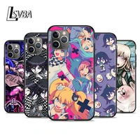 anime danganronpa shockproof cover for apple iphone 12 11 se xs xr x 7 8 6 5 s mini plus pro max 2020 black phone case