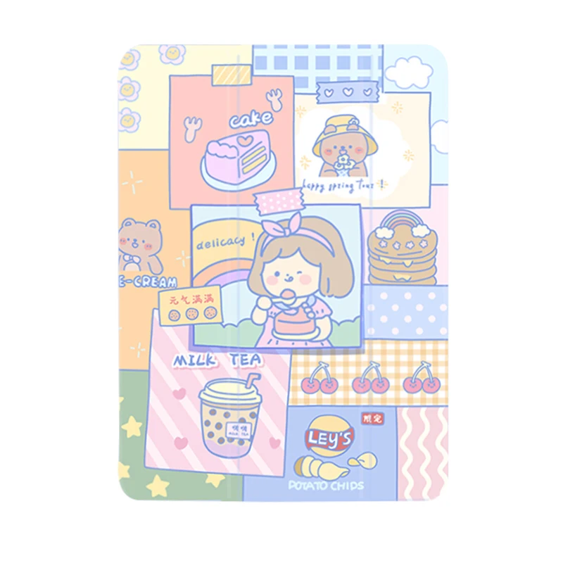 

For iPad AIR 2 3 10.5 Pro 2019 7th 10.2 inch Case for iPad 2017 2018 9.7 Mini 5 Cover Capa With Pencil Holder Cases