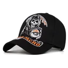 Бейсболка SAMCRO с вышивкой черепа SOA Sons of анархии, Повседневная модная бейсболка высокого качества, спортивные шапки для гоночных мотоциклов