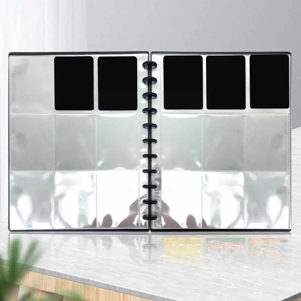 

4/9 Grids Transparent Photo Album Photo Protective Mushroom Storage Hole Bag Cover Gifts Replaceable Card Page Loose-leaf F9f6