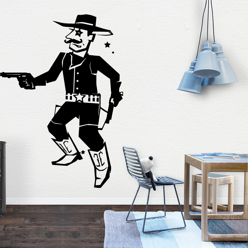 Новинка 2019 ковбойские настенные наклейки Banksy домашняя отделка декоративные для
