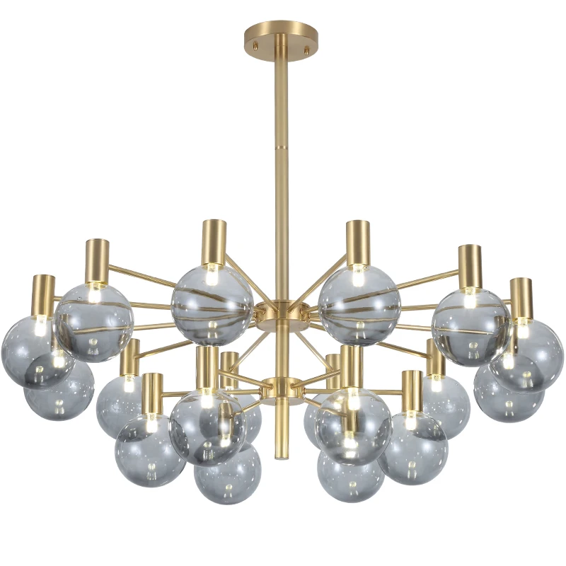 Итальянский дизайн молекула лампа кухня Остров столовая Бар стеклянная люстра с