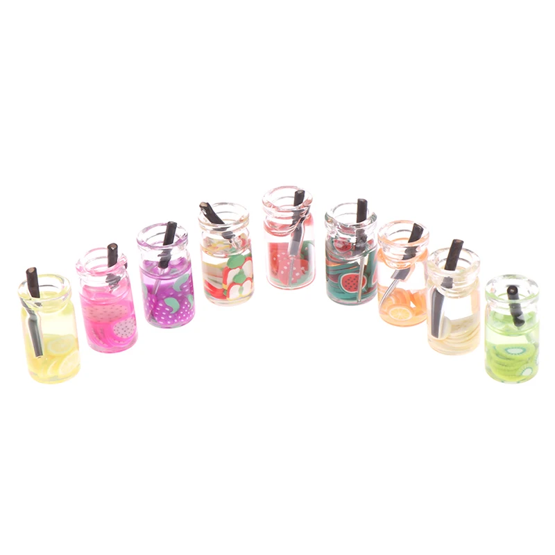 1:12 Mini Resin Fruit Bottle Simulation Drink Model Toy Dollhouse Miniature Food | Игрушки и хобби