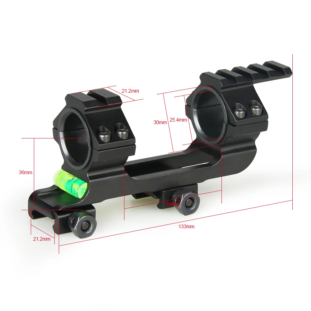 PPT охотничье алюминиевое двойное кольцо винтовки прицелы крепление 25 4 мм-30 мм с