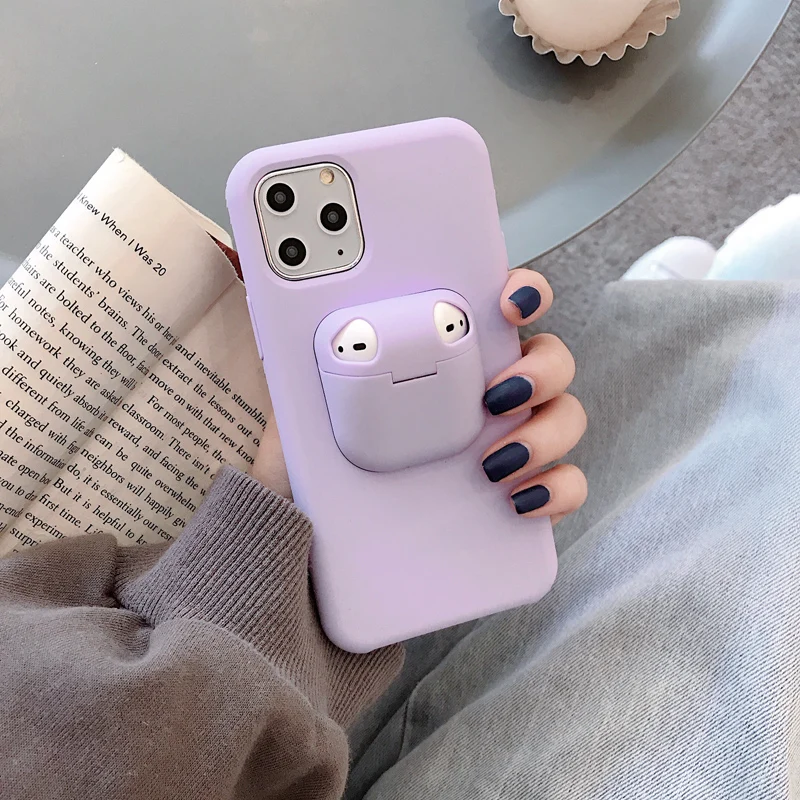 Чехол для iPhone 11 Pro Max чехол Xs Xr X 8 7 6 6s Plus AirPods 2 1 pro силиконовый мягкий AirPods3