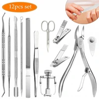 1 set ingrown toenail tool precisely position professional pedicure tools ingrown toenail lifter nail file manicure kit for feet