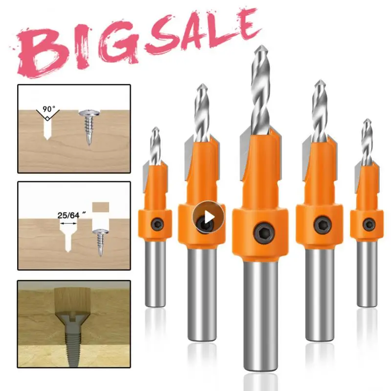 

8/10 мм фреза для зенковки, Набор насадок, экстрактор винтов, снос для резьбы по дереву