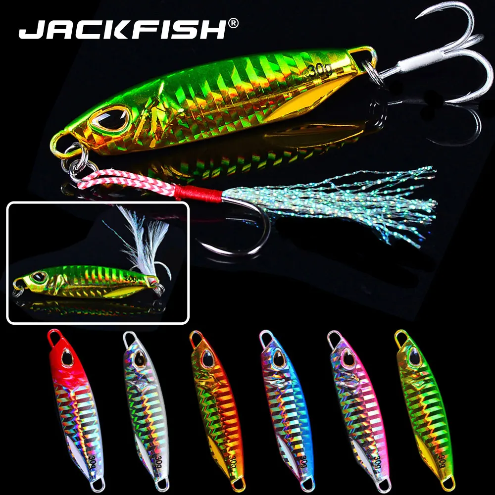 JACKFISH New Metal Cast Jig Spoon 15G 30G Shore Casting Jigging Lead Fish Sea Bass Fishing Lure Artificial Bait Tackle | Спорт и
