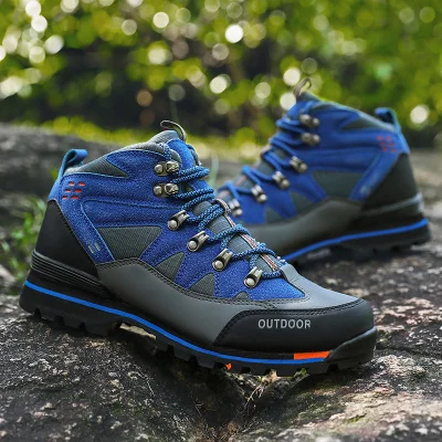 

Мужская осенне-зимняя уличная походная обувь; Мужская обувь для бездорожья из микрофибры; Водонепроницаемая нескользящая обувь для походо...