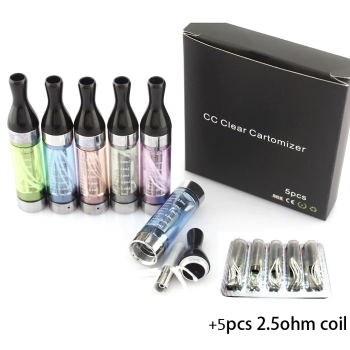 Kangertech T2 с 5 шт. 2 Ом катушка Repalcement eGo CC клиромайзер 4 мл бак распылитель Kanger