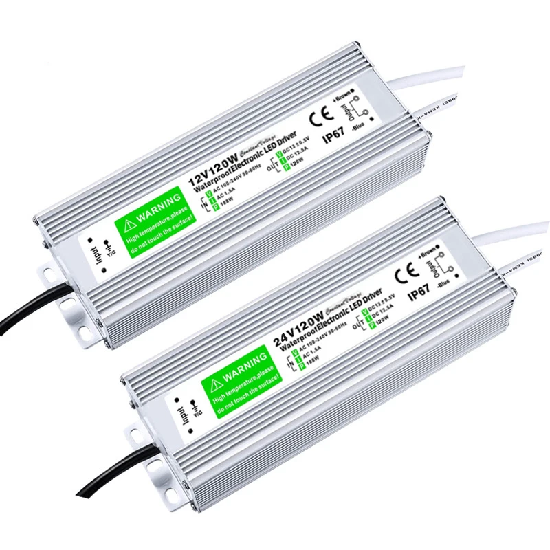 IP67 Waterproof Led Driver Lighting Transformers DC 12V 80w 100w 120w 150w Power Supply Led Driver For Led Strip Light Outdoor