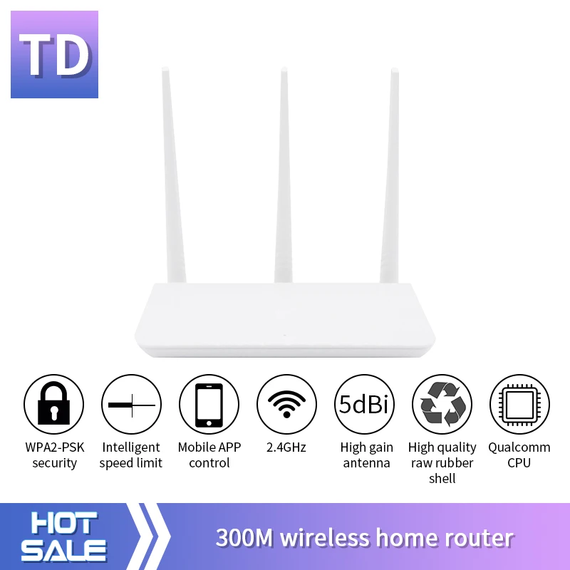 TD TDF3 300M Беспроводной домашний маршрутизатор WiFi покрытие небольших и средних