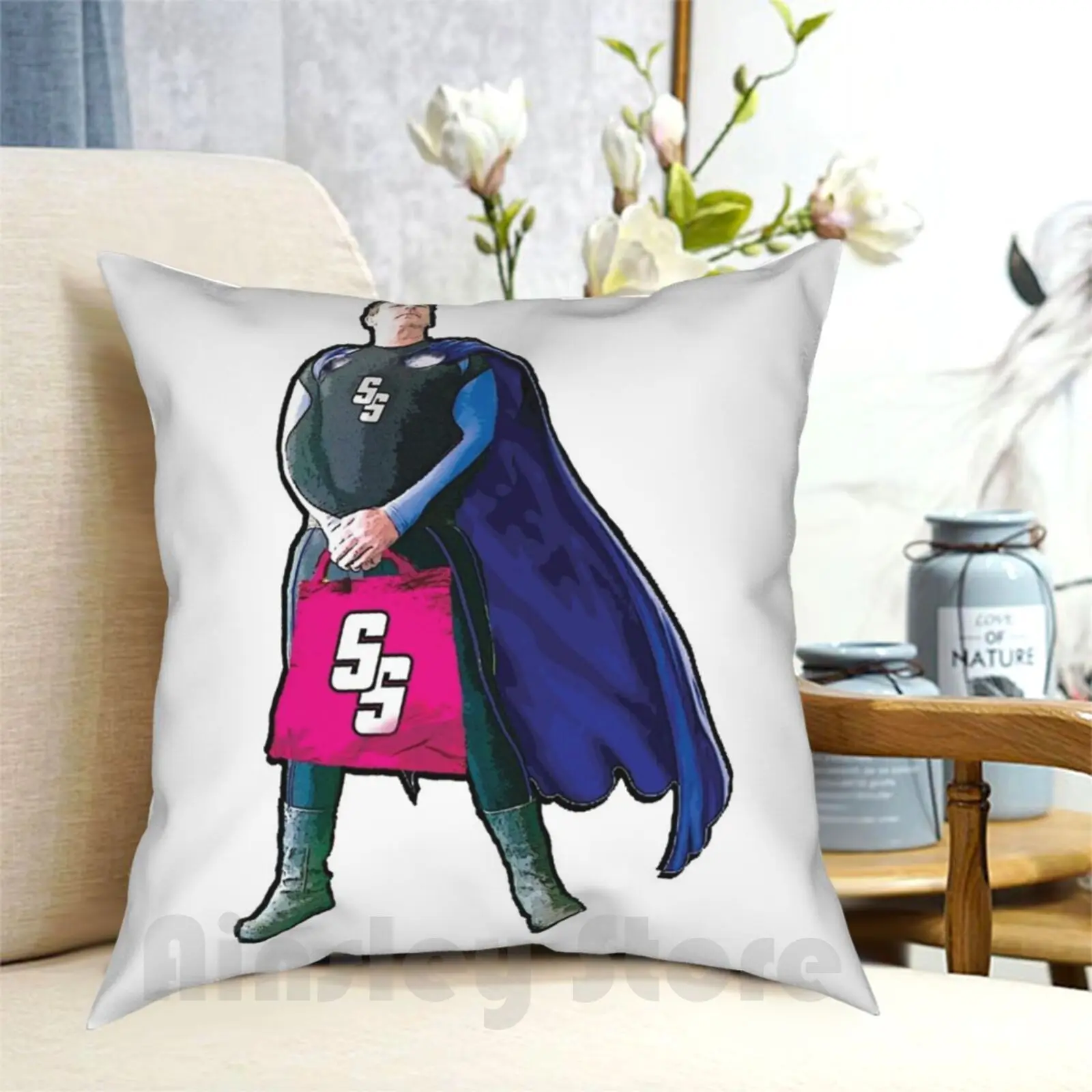 Супер-Шоппер Подушка Чехол с принтом домашняя мягкая подушка DIY крышка Super hero