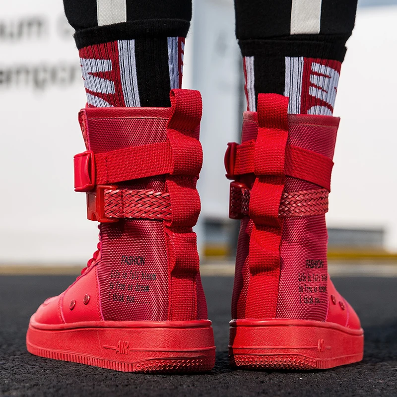 Новинка кроссовки на платформе с высоким берцем мужские уличные ботинки