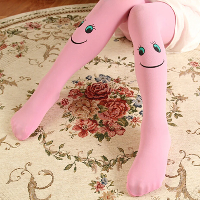 Весенне осенние детские колготки со смайликом Детские Колготки с рисунком