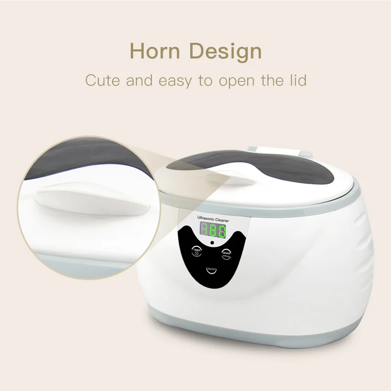 Skymen Ультразвуковой очиститель для очков Маникюрный Инструмент чистки ванны