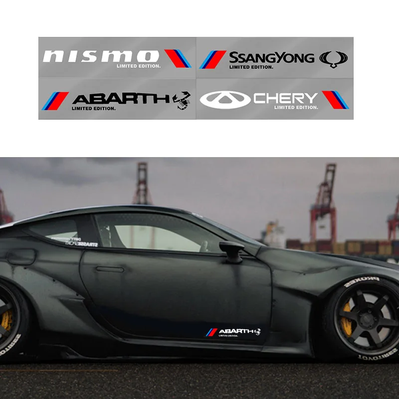 

2pcs Car Vinyl Fashion Creative Full Body Styling Stickers Decals for Audi A4 B8 2008-2015 S4 8K RS4 A5 8T S5 8F Car Accessories