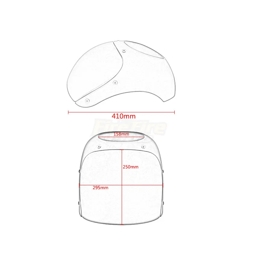 Вилочные трубки черные мотоциклетные фары обтекатели комплекты креплений