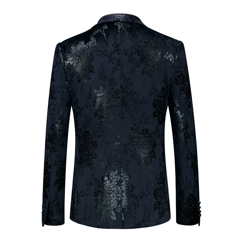 Мужские костюмы с плоским воротником yunклос ярким черным принтом Лидер продаж