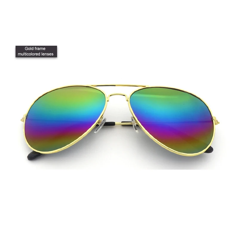 Солнцезащитные очки с полимерными линзами для мужчин и женщин зеркальные