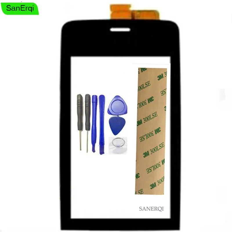 Для Nokia Asha 308 309 N308 310 3090 3080 сенсорный экран дигитайзер Датчик внешнее Переднее