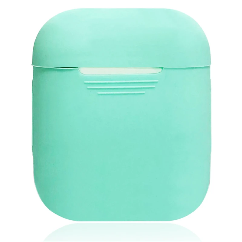 Mint-colour Силиконовый чехол Briame для Apple Airpods, ударопрочный чехол для Apple, гарнитура для Airpods, ультра тонкий защитный чехол для Air Pods - Цвет: Mint-colour