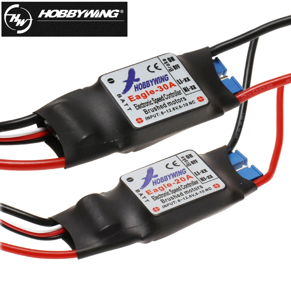 Hobbywing Eagle 20A/30A 2-3S 1A/5V BEC матовый регулятор скорости ESC для радиоуправляемого