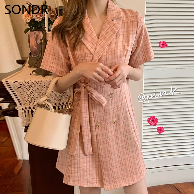 Весенние корейские милые кавайные леди розовое платье 2020 новые летние