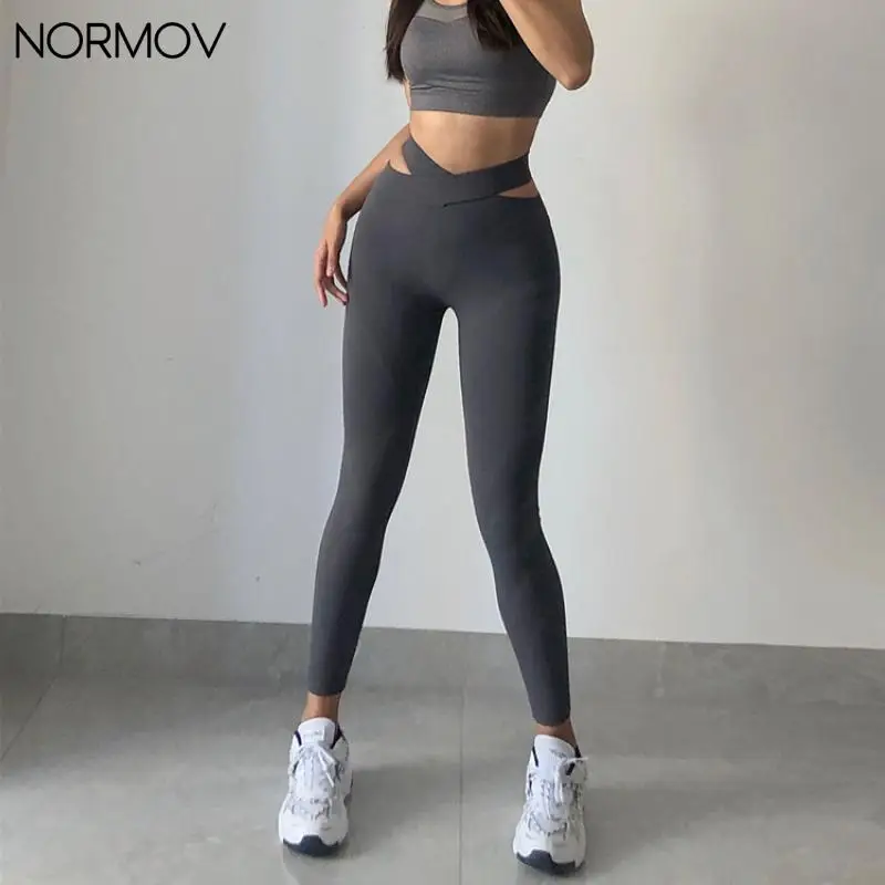 

Бесшовные женские леггинсы NORMOV с высокой талией, эластичные Леггинсы пуш-ап для тренировок, сексуальные обтягивающие быстросохнущие вязан...