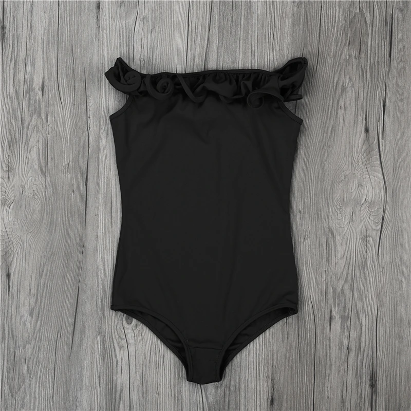 Sexy Ladies Women Elegant Romper Top Bodysuit Slim Off Shoulder Ruffle Solid Red Black White Jumpsuit Bodycon Playsuits | Женская одежда