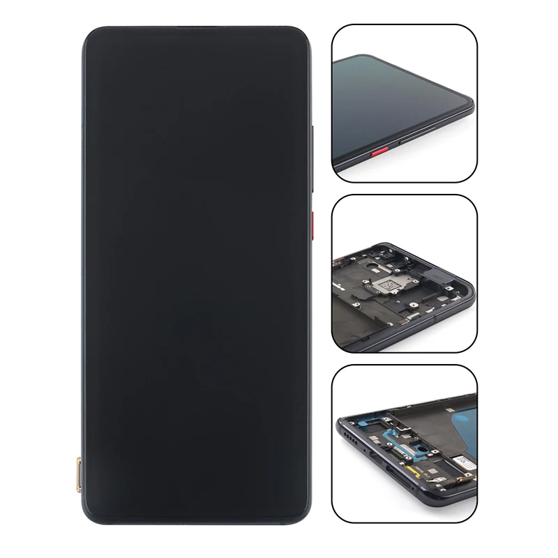 Цветной AMOLED для Xiaomi Redmi K20 Pro ЖК дисплей и сенсорный экран с рамкой в сборе Mi 9T