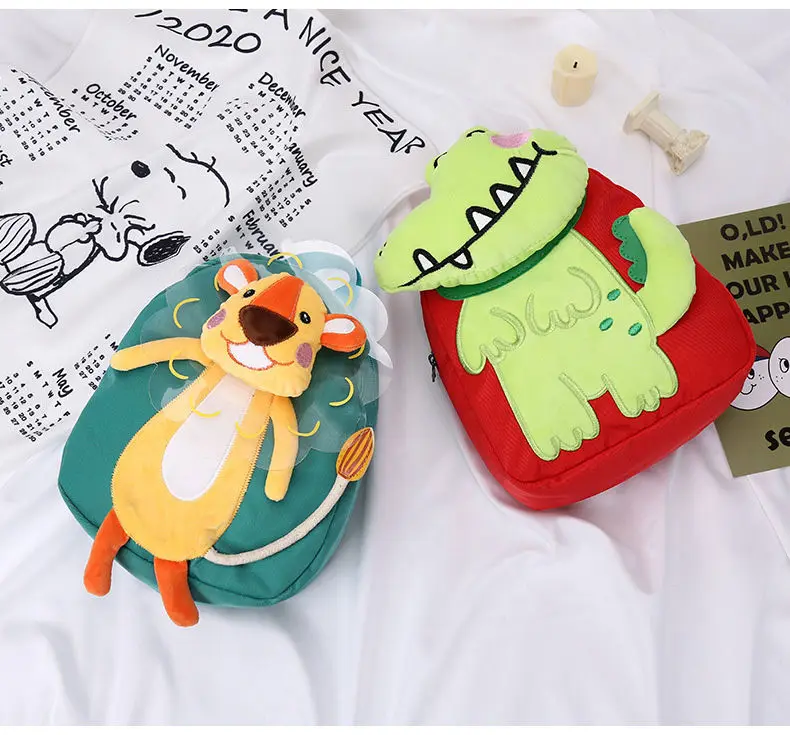 

Nylon Children's School Backpacks Kids Kindergarten Backpack Cartoon Animal Book Bags for Baby Girls Boys Cute Infant School Bag