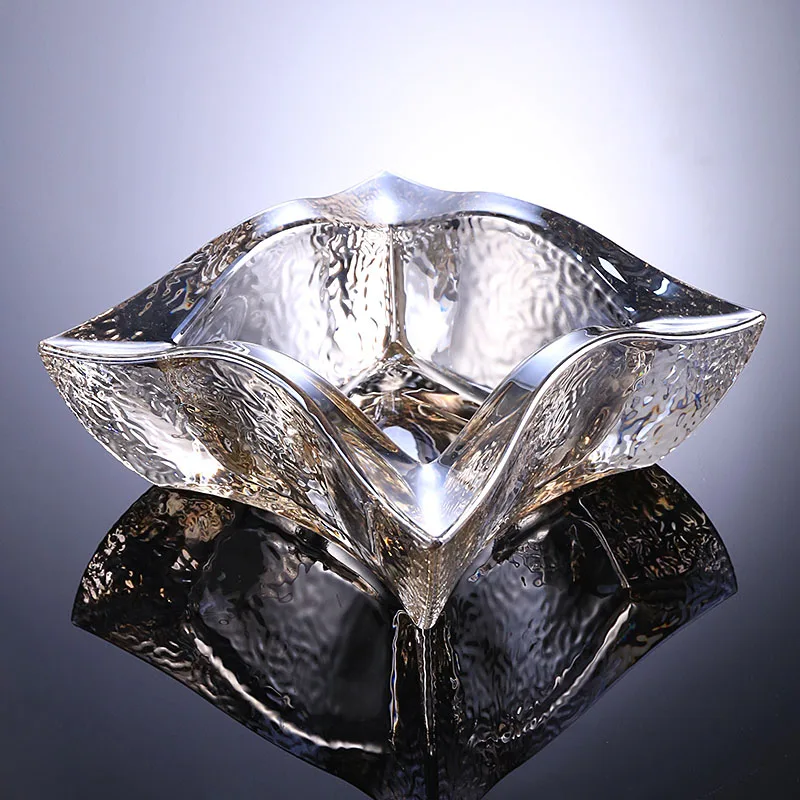 Хрустальная Квадратная Пепельница стеклянная индивидуальная трендовая