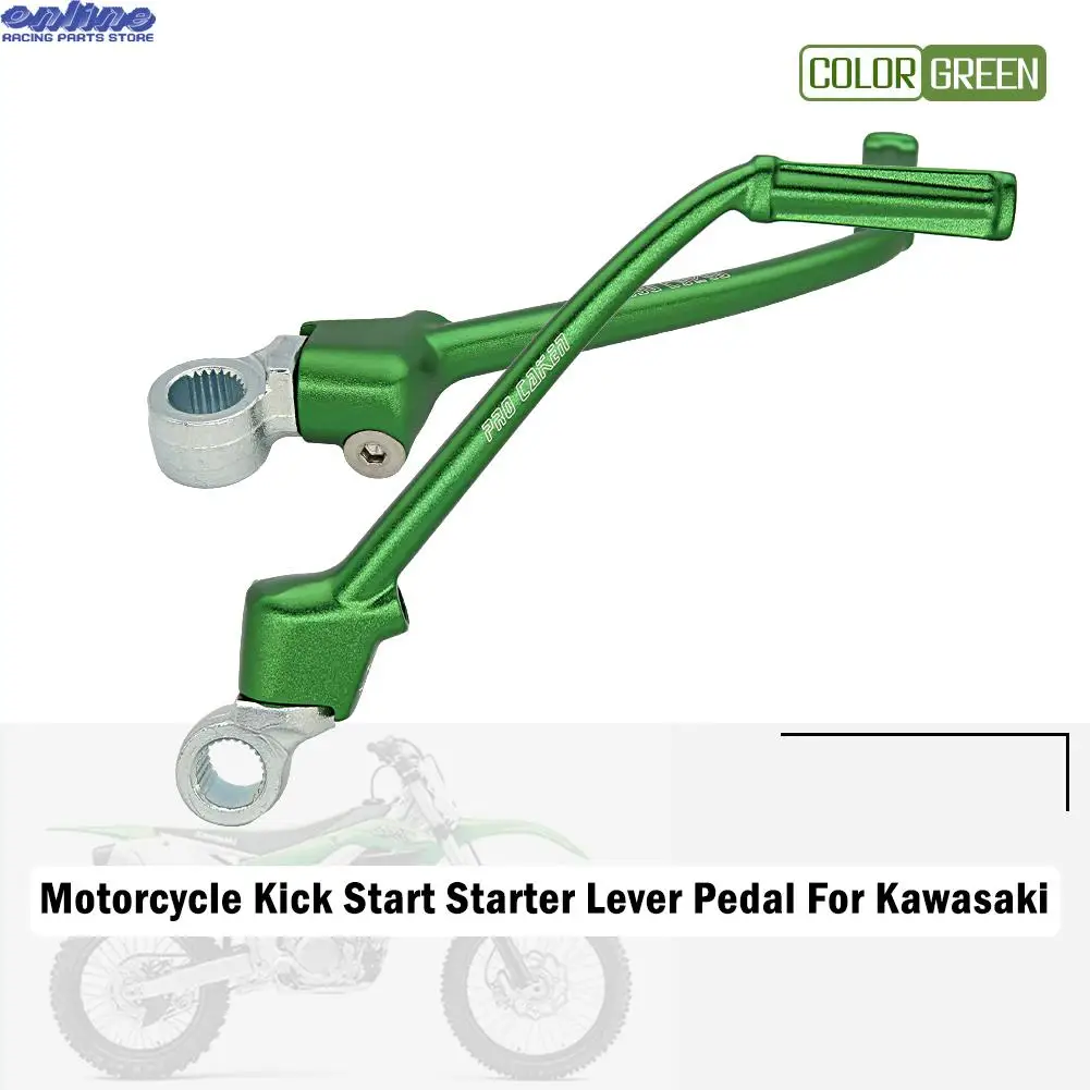 CNC Aluminum Forged Kick Start Lever For Kawasaki KX250F 2013 2014 2015 2016 2017 2018 Motorcycle Pedal Drit Pit Bike Motocross