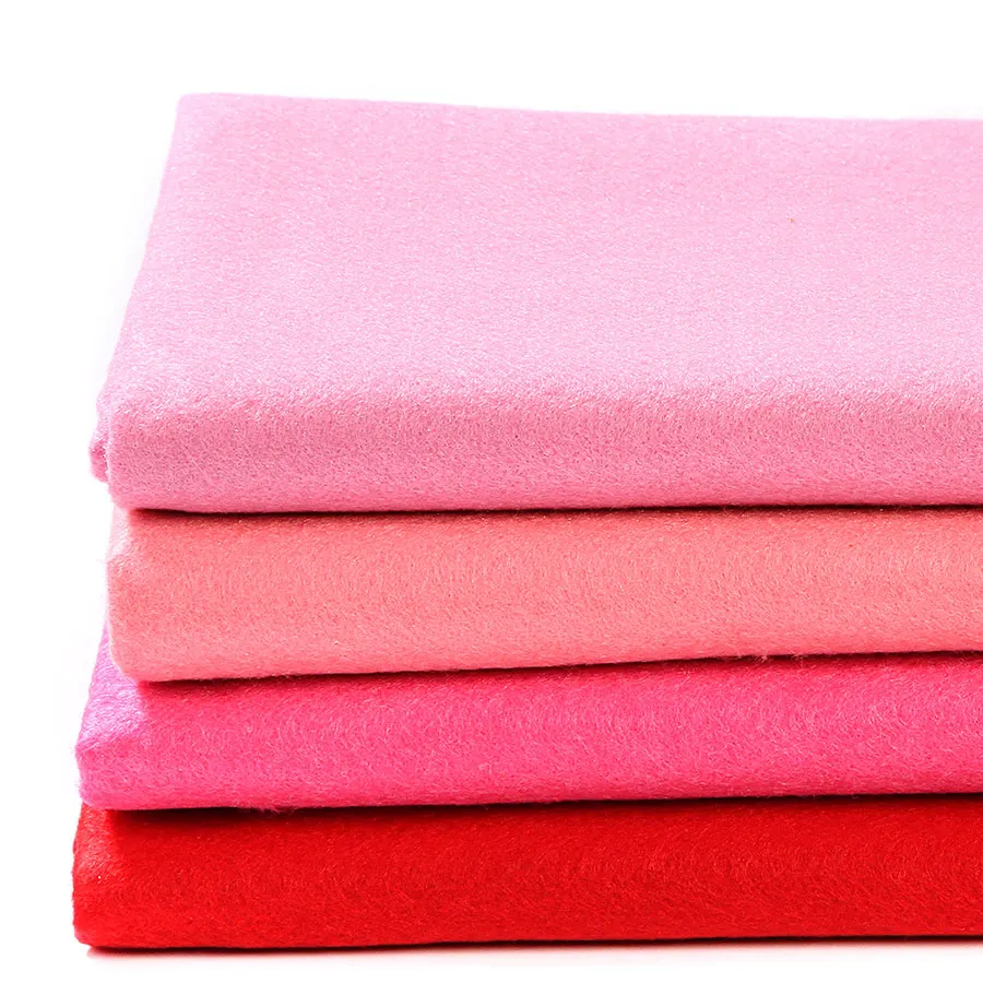 

Супермягкий тканевый лист из фетра красной серии, 90 х92 см, чистая розовая Нетканая ткань 1,4 мм для домашнего шитья, украшения «сделай сам» дл...