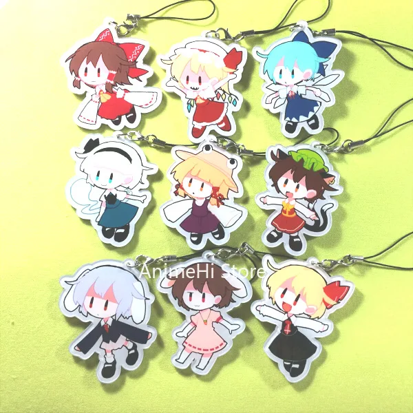 Брелок-фигурка из Аниме Touhou Project кукла Hakurei Reimu Flandre Cirno Youmu Konpaku Rumia Moriya Suwako Брелок с
