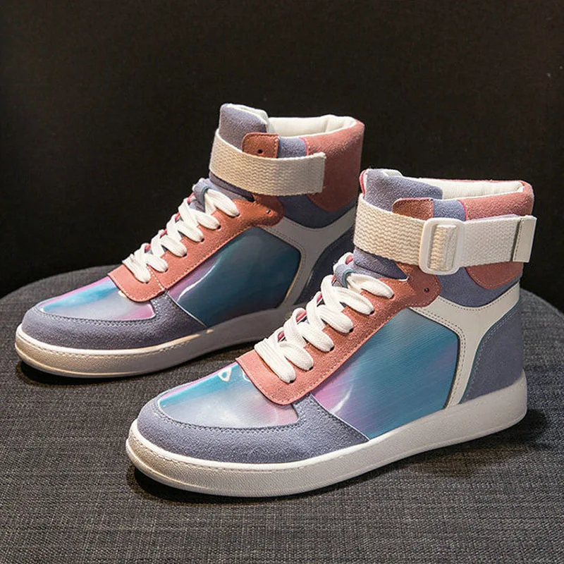 

Retro Thick Bottom autumn short Ankle shoes boots ladies breathable Gradient color wedges platform boots zapatos de mujer B21-77