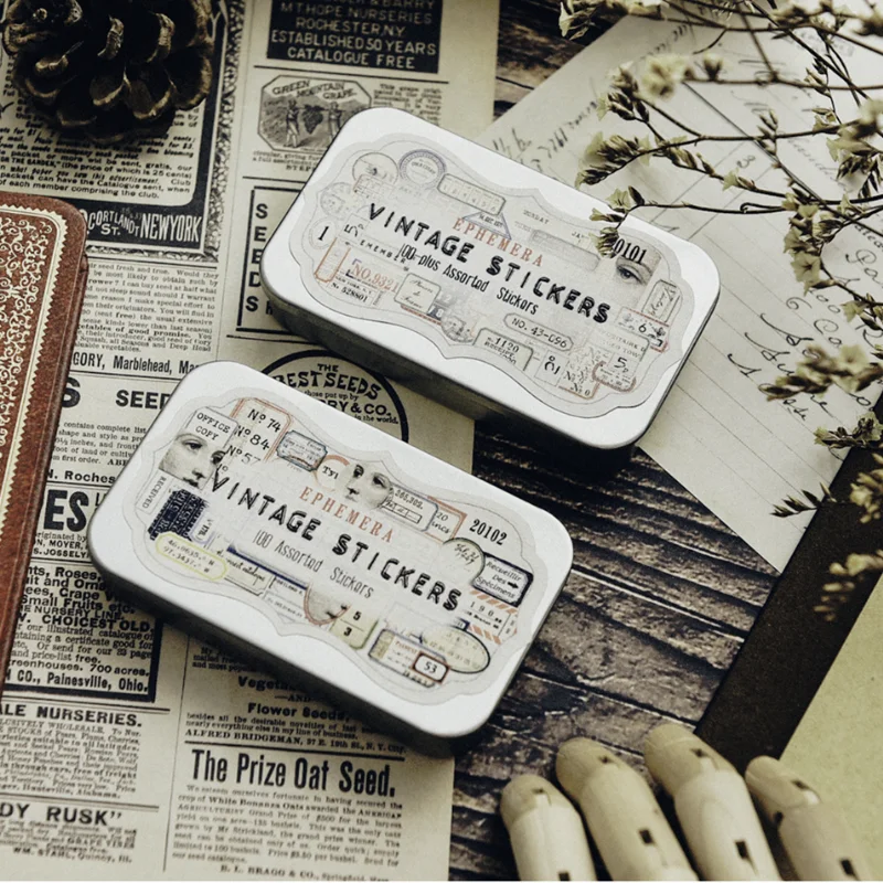 100 шт. винтажные наклейки для фотографий|Наклейки| |