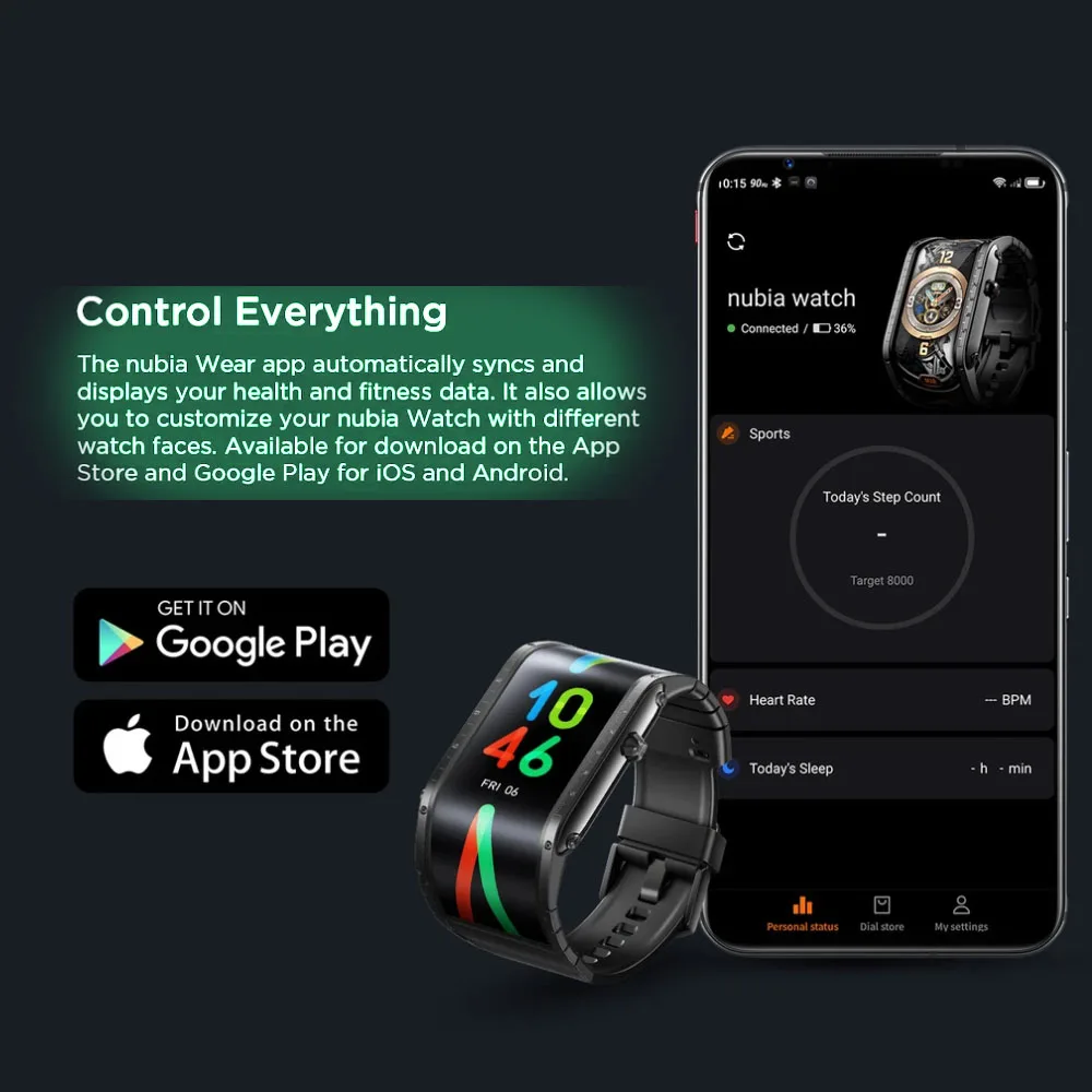 Глобальная версия оригинальный Nubia Смарт часы телефон 4 01 &quotAMOLED Складная Snapdragon